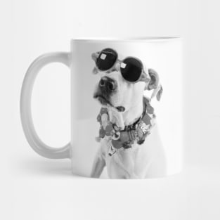 Cool Dog Wearing Glasses and Accessories Mug